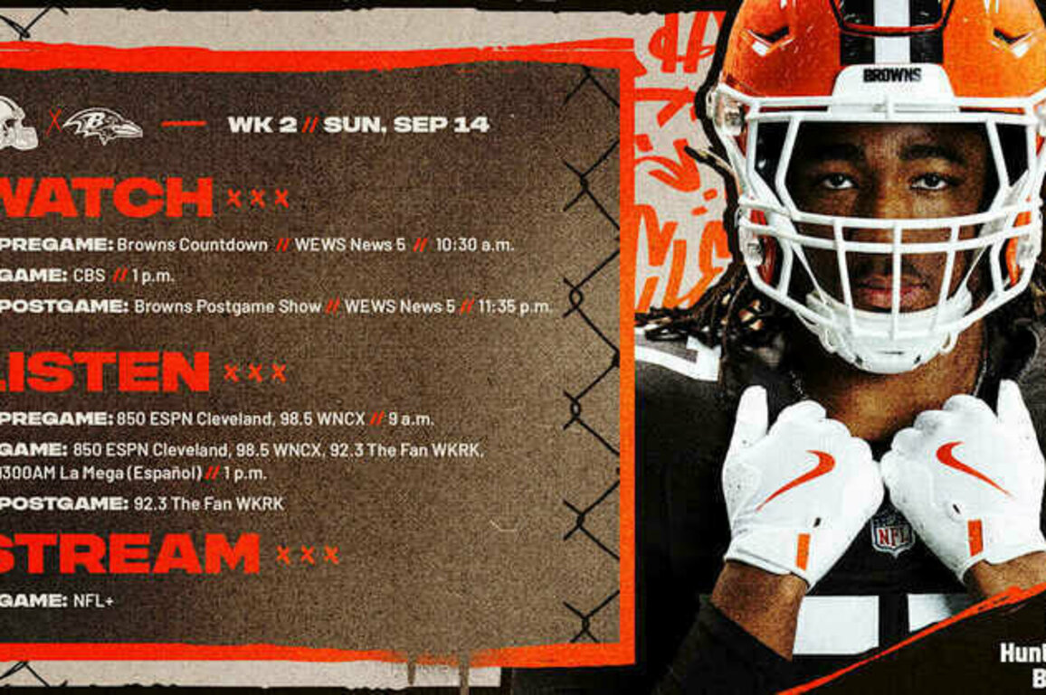 Browns vs. Ravens: How to Watch, Listen & Live Stream