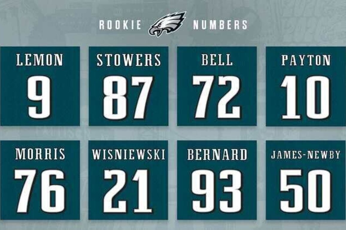 Eagles announce rookie jersey numbers for 2026 draft class