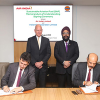IndianOil, Air India sign MoU to supply sustainable aviation fuel