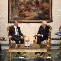 ITALY-ROME-PRESIDENT-CHINA-WANG YI-MEETING