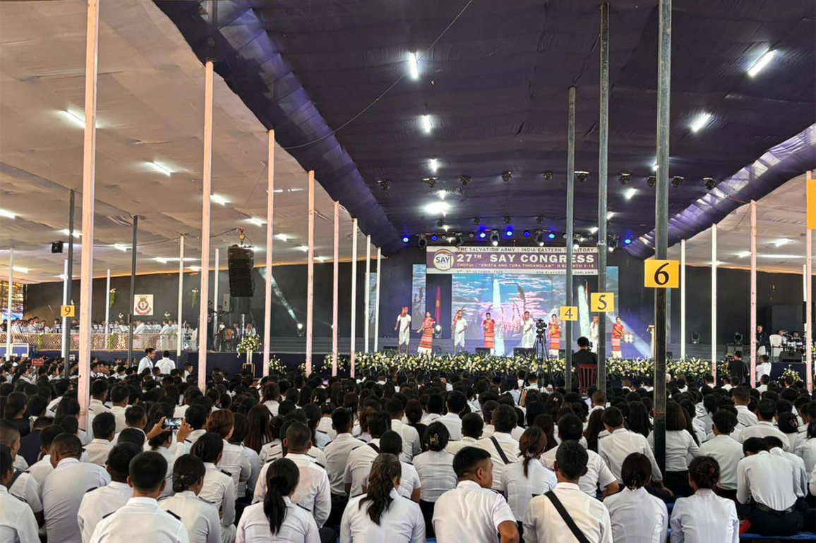 Mizoram: Thousands gather in Darlawn for 27th Salvation Army Youth Congress