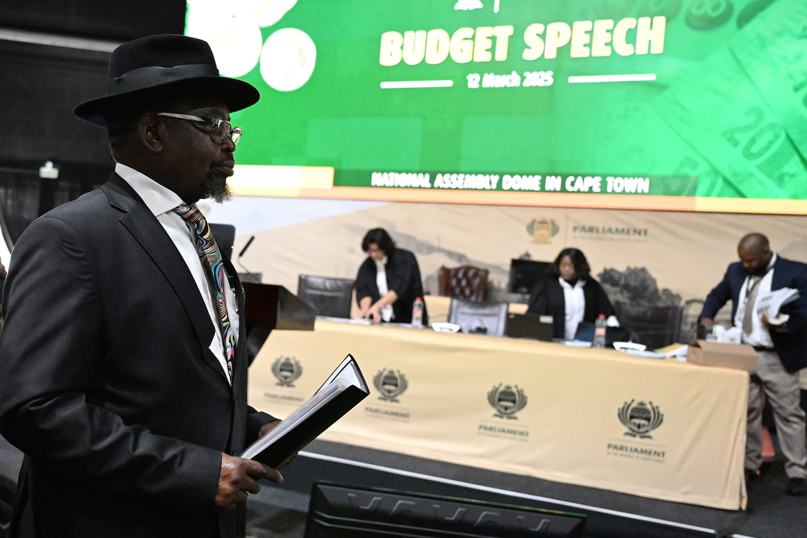 SOUTH AFRICA-CAPE TOWN-FINANCE MINISTER-2025 BUDGET SPEECH