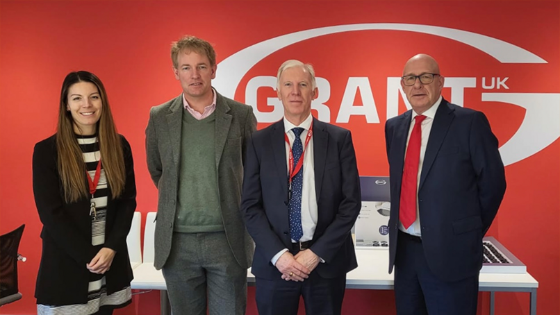Anna Wakefield, Head of Marketing, Danny Kruger MP, Paul Wakefield, Managing Director, and Neil Sawers, Commercial Technical Manager