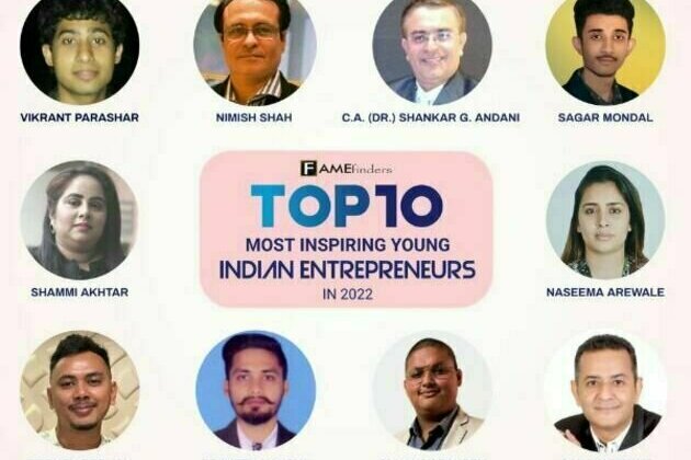 India's Top 10 Most Inspiring Young Entrepreneurs of the year 2022 honored by Fame Finders