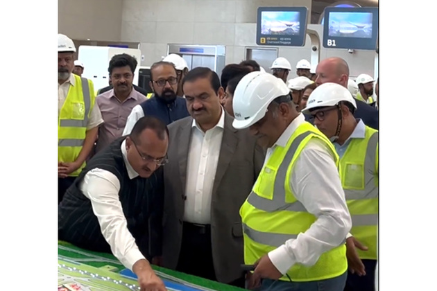 Gautam Adani reviews new Navi Mumbai airport before inauguration on Oct 8