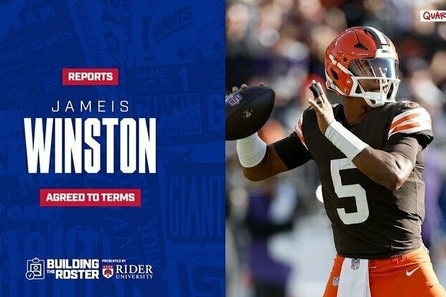 Giants agree to terms with QB Jameis Winston