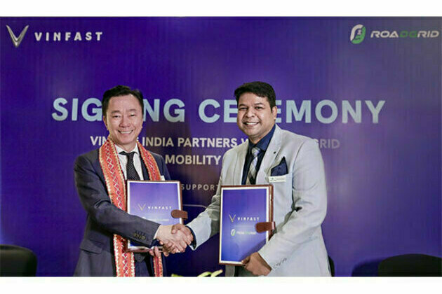 VinFast Signs India's RoadGrid to Builds Strong Charging and Aftersales Support, Aiming for 120 Extended Service Workshops before First Vehicle Delivery