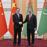 TURKMENISTAN-ASHGABAT-CHINA-DING XUEXIANG-GURBANGULY BERDIMUHAMEDOV-MEETING