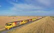 The first freight train plying the Mount Isa line after damage caused by flooding earlier this year was repaired.