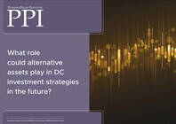 What role could alternative assets play in DC investment strategies in the future?