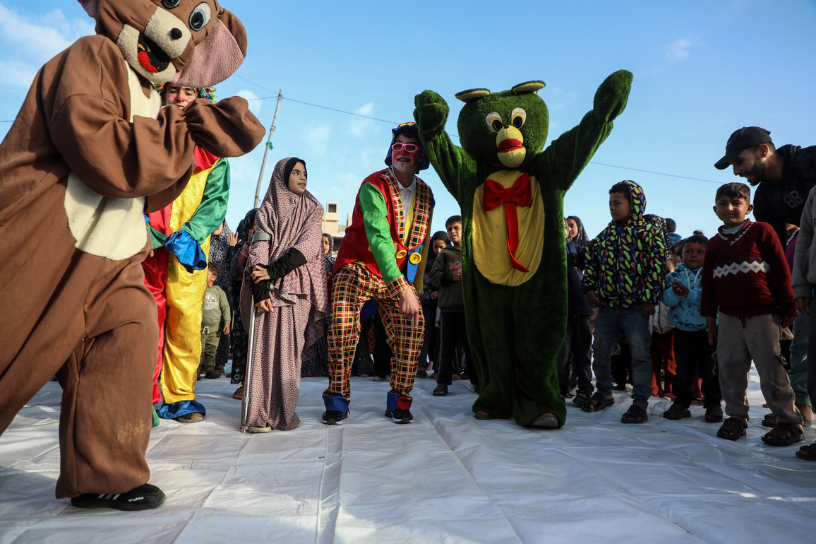 MIDEAST-GAZA CITY-EID AL-FITR-CELEBRATION