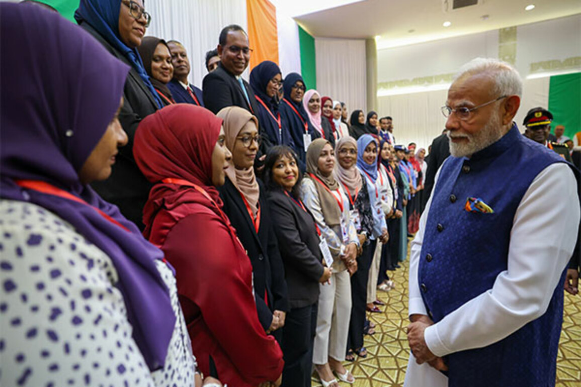 PM Modi "delighted" to meet ITEC beneficiaries in Maldives