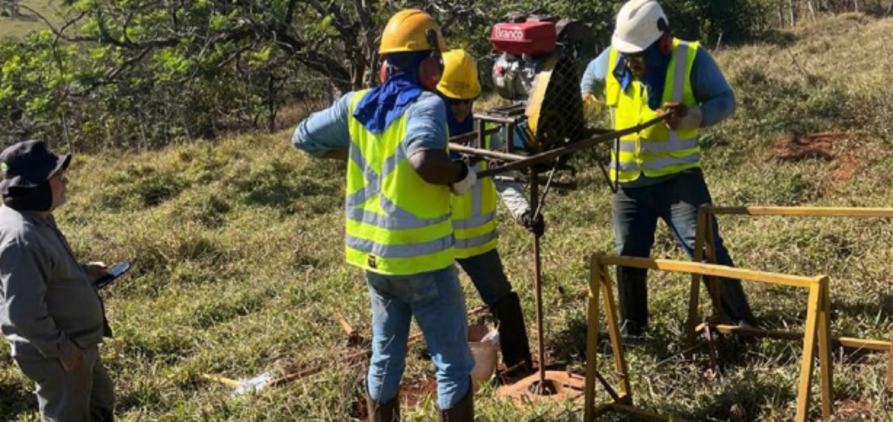 Sondagem no projeto de nióbio e terras raras Araxá terras raras st george