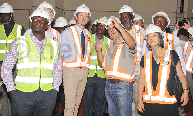 Norwegian minister tours Bujagali dam Norwegian minister tours Bujagali dam