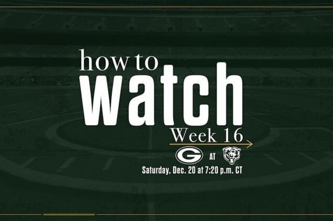 Packers vs. Bears | How to watch, stream & listen | Week 16