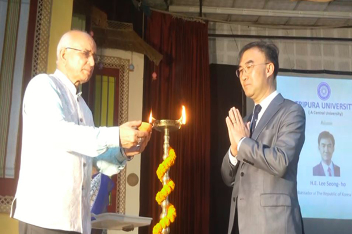 Korean Ambassador Lee Seong-ho visits Tripura University, emphasises stronger ties with Northeast India