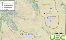  Uranium Energy's assets in Wyoming, USA
