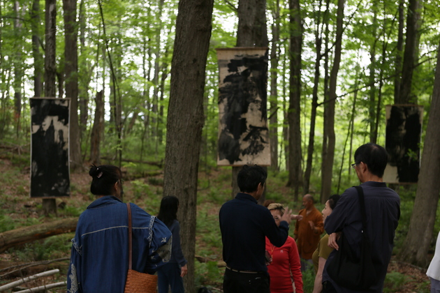 U.S.-MASSACHUSETTS-LENOX-CHINESE CONTEMPORARY INK ART-OUTDOOR EXHIBITION