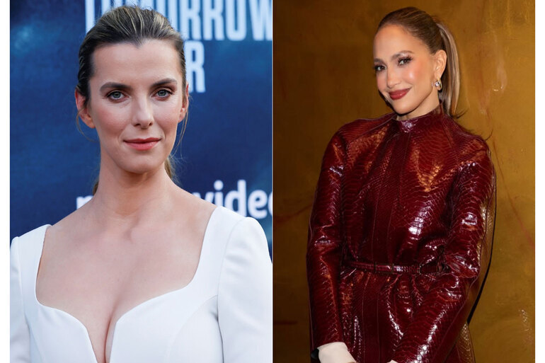 Betty Gilpin says Jennifer Lopez is "most beautiful person I've ever seen up close"