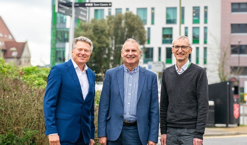From left, David Williams, Keith House and James Strachan © Eastleigh BC