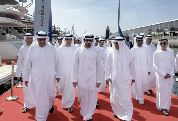 Hamdan bin Mohammed tours 31st edition of Dubai International Boat Show