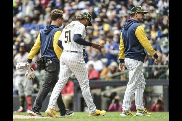 Brewers RHP Freddy Peralta (shoulder) will go on IL
