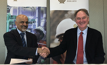  UQ's PVC Prof Mohan Krishnamoorthy and Newcrest’s head of metallurgy John O’Callaghan