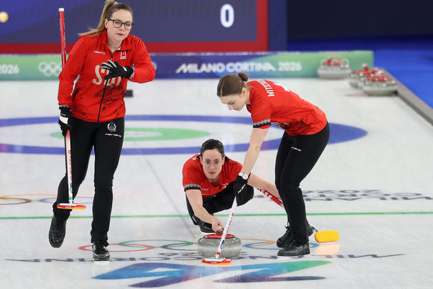 (MICO2026)ITALY-CORTINA D'AMPEZZO-OLYMPIC WINTER GAMES-CURLING-WOMEN-ROUND ROBIN-SUI VS DEN