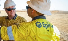 An automation specialist, Epiroc’s Nick Howlett (left), is at the front of the company’s cutting-edge developments in autonomous mining. Credit: Epiroc