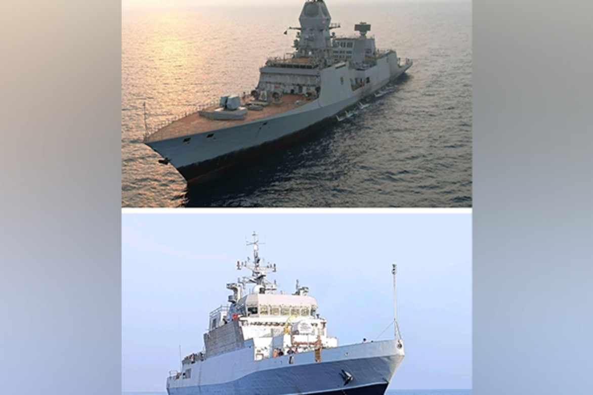 GRSE completes Contractor Sea Trials of two warships simultaneously