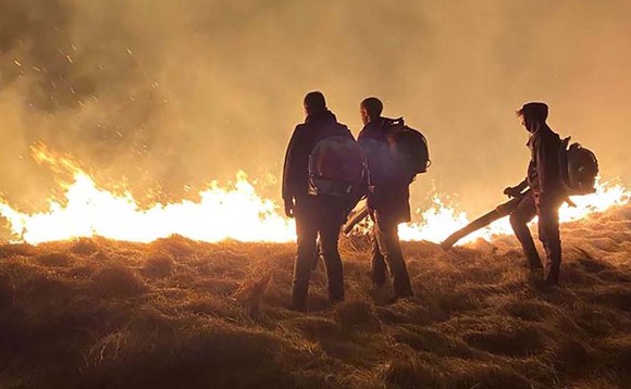 Farmers and gamekeepers continue battle to extinguish moorland wildfire