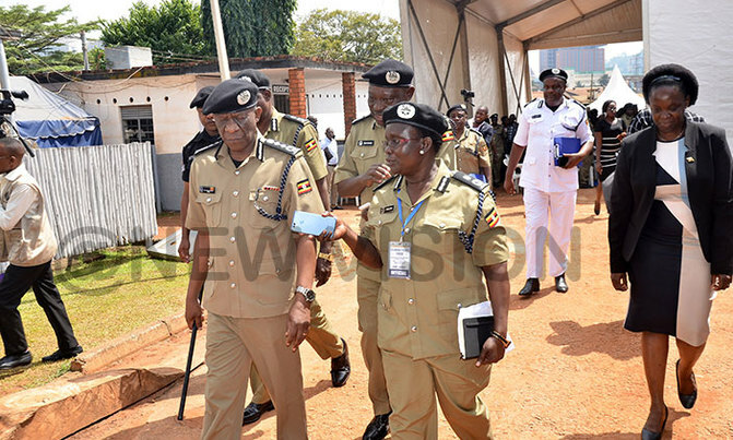 Six officers arrested over fire at Katwe Police exhibits office Six officers arrested over fire at Katwe Police exhibits office