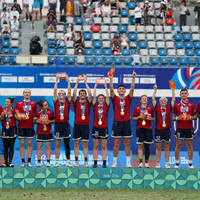 (SP)CHINA-CHENGDU-THE WORLD GAMES 2025-ULTIMATE FLYING DISC-MIXED-VICTORY CEREMONY(CN)