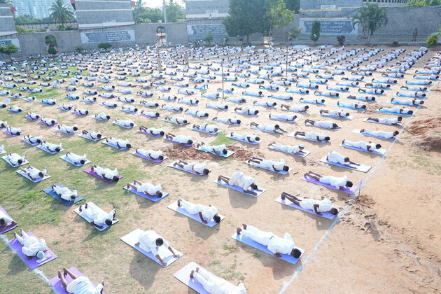 Inmates perform yoga in Bengaluru prison on 12th International Yoga Day, says DG Alok Kumar