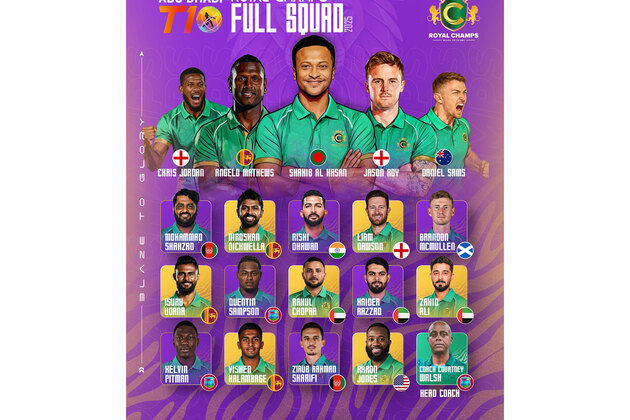 Royal Champs announce squad for Abu Dhabi T10