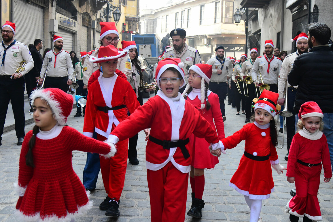 SYRIA-DAMASCUS-CHRISTMAS-CELEBRATION