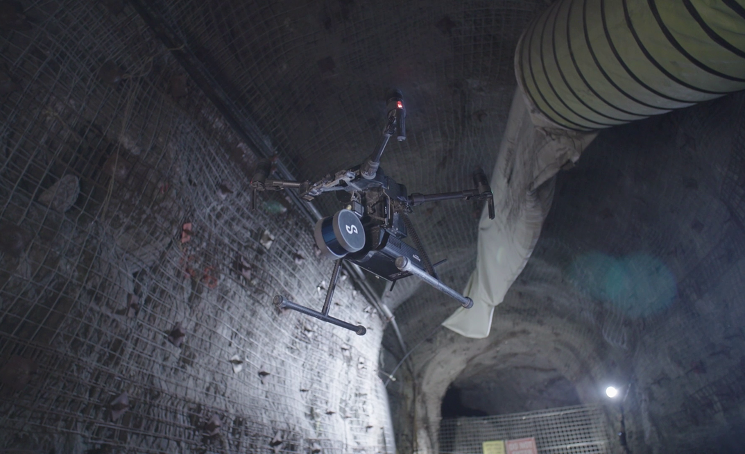 Hovermap in an underground mine drift