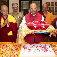 Sacred relics of Lord Buddha's chief disciples return to Delhi from Mongolia; LG Ladakh hails "profoundly historic moment"