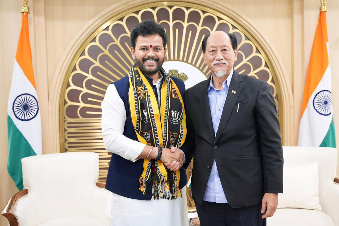 Civil Aviation Minister Naidu discusses boosting aviation connectivity with Nagaland CM Neiphiu Rio