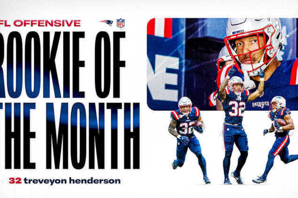 TreVeyon Henderson Named Offensive Rookie of the Month for November