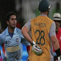 "Straight out of wrestling": Sreesanth on celebration after dismissing Hayden in T20 WC 2007 semifinal