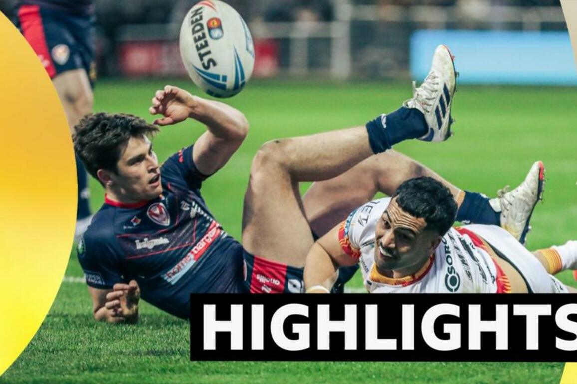 Super League- St Helens win at Catalans with Lomax late show