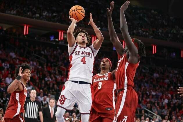 Oziyah Sellers, No. 14 St. John's take aim at No. 21 Auburn
