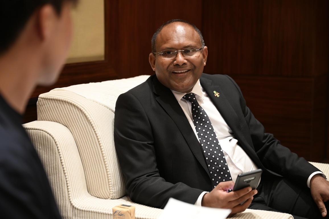 CHINA-ZHEJIANG-MARITIME SILK ROAD URBAN COOPERATION & DEVELOPMENT-MALDIVES-MINISTER-INTERVIEW (CN)