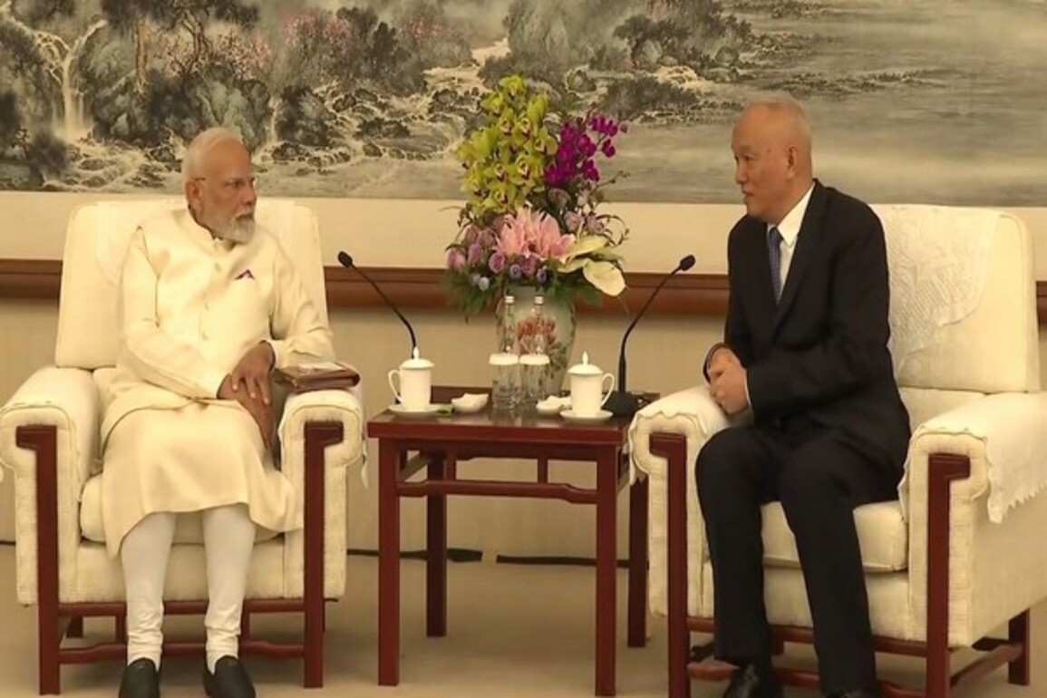 Tianjin: PM Modi holds talks with Chinese Communist Party Secretariat top leader Cai Qi