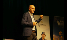 GRDC chairman, John Woods, provides an industry productivity snapshot at the 2023 GRDC Grains Research Updates at Perth's Crown Towers.