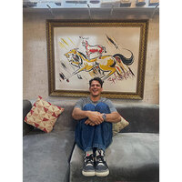 "Majnu Bhai supremacy": Vijay Varma poses with iconic painting drawn by Anil Kapoor's character in 'Welcome'
