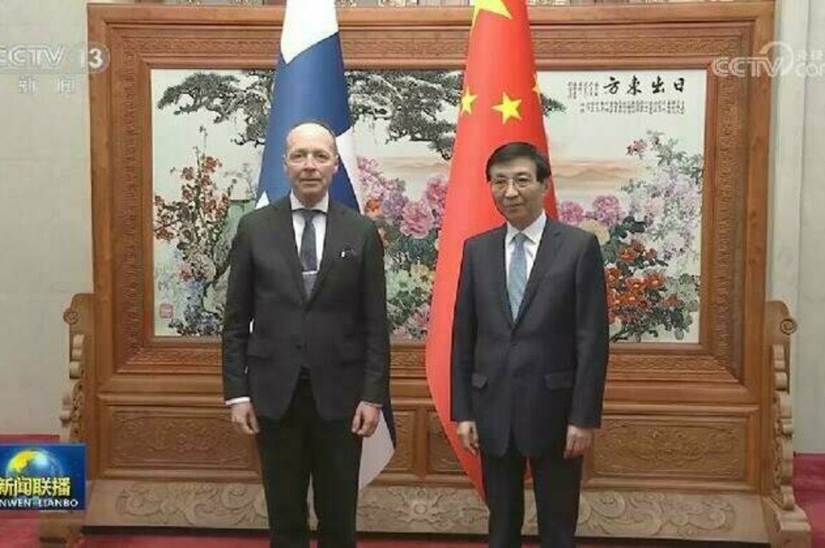 China's top political advisor meets Finnish parliament speaker