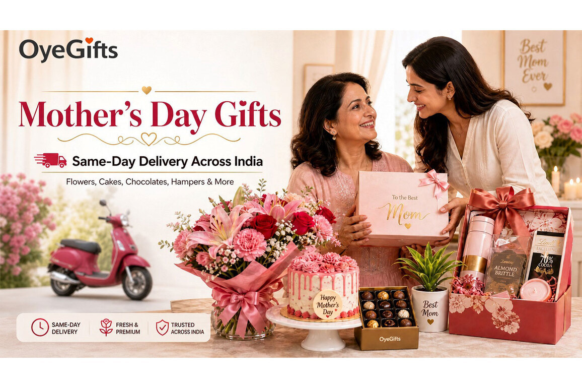 OyeGifts Launches Mother's Day 2026 Gift Collection with Same-Day Delivery in India