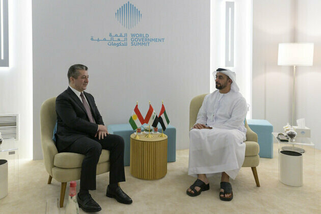 Saif bin Zayed meets Prime Minister of Iraqi Kurdistan Regional Government